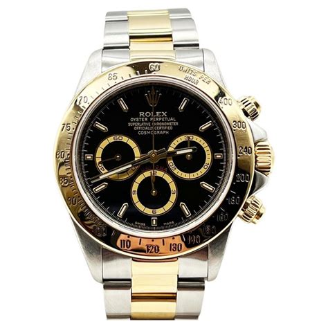 rolex daytona edelstahl schwarzes zifferblatt|rolex daytona gold.